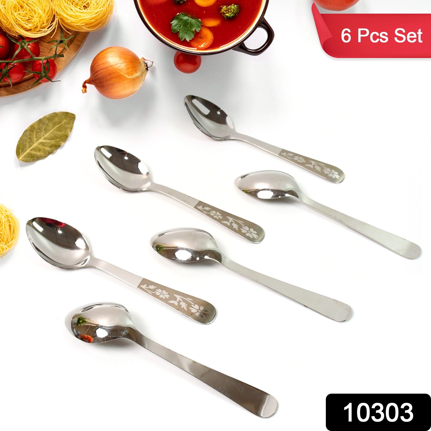 Stainless Steel Table Spoons Set of 6 Stainless Steel Table Spoons Set of 6